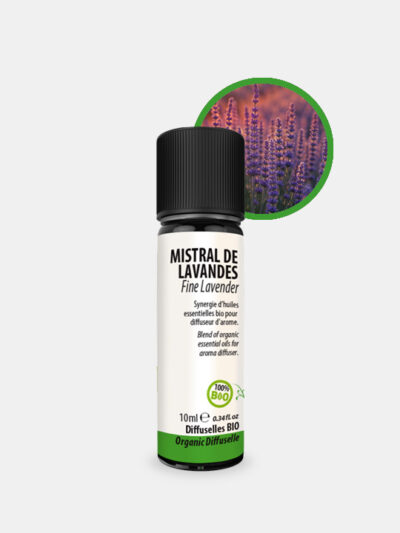 DIFFUSELLE MISTRAL DE LAVANDES* Bio Vivifiante, Senteur aromatique et florale
