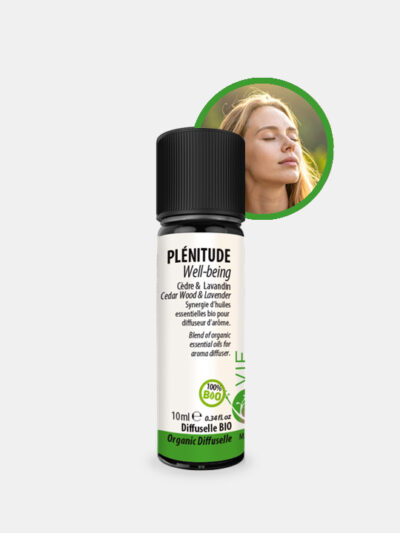 DIFFUSELLE PLENITUDE* BIO Ressourçante, Senteur florale, citronnée et boisée