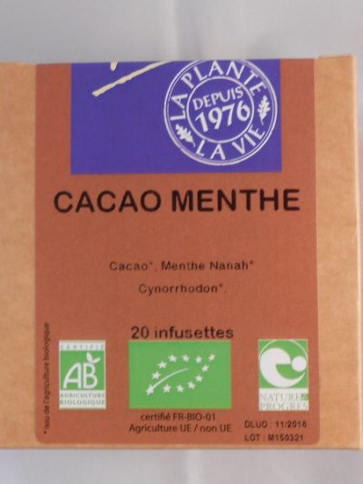 CACAO MENTHE BIO Infusettes *