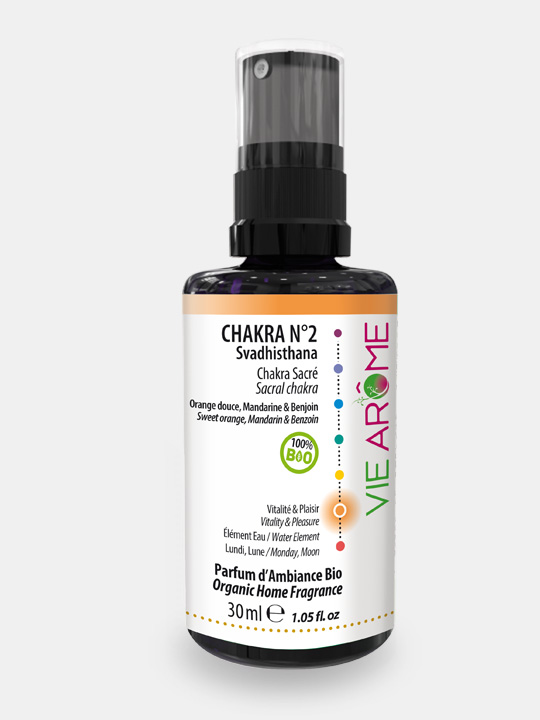 Parfum d'ambiance Chakra 2 Sacré Svadhisthana Bio Vie Arôme