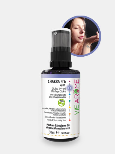 Parfum d'ambiance Chakra 6 Troisième Oeil Ajna Bio Vie Arôme