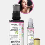 KIT Chakra 7 Couronne Sahasrara Bio Vie Arôme Parfum d'ambiance et Roll-on Sérum