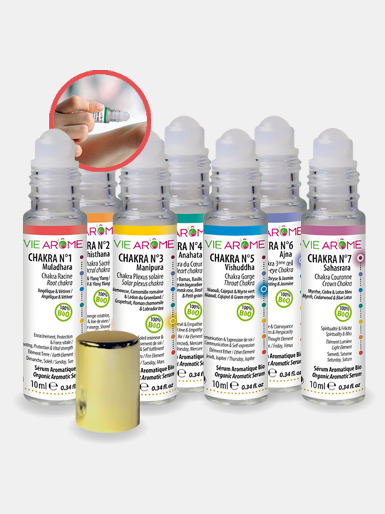 KIT 7 CHAKRAS – SÉRUMS ROLL-ON BIO