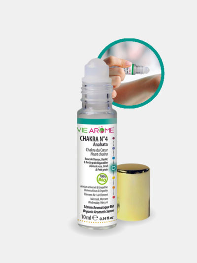 Roll on Sérum Chakra Cœur Anahata Vie Arôme Amour Compassion Elément Air Mercredi Mercure