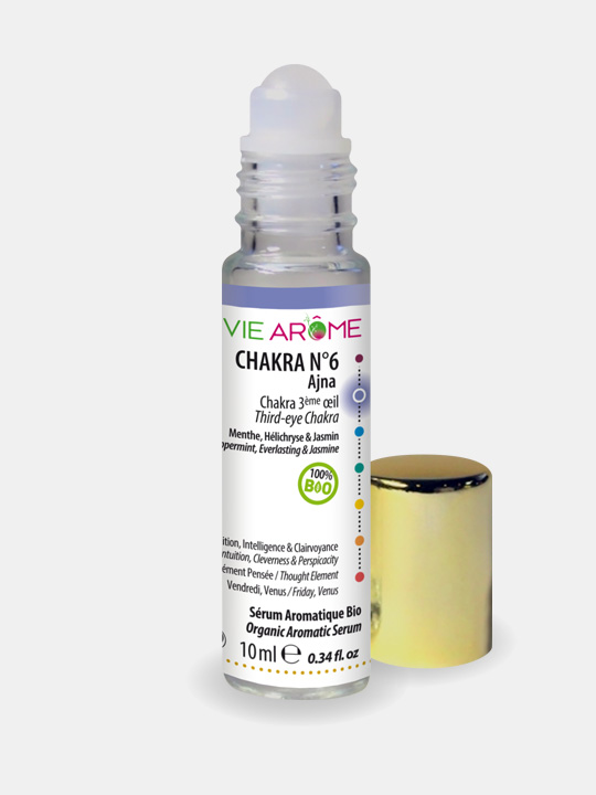 Roll-on Sérum Chakra 6 Troisième Œil Ajna Bio Vie Arôme
