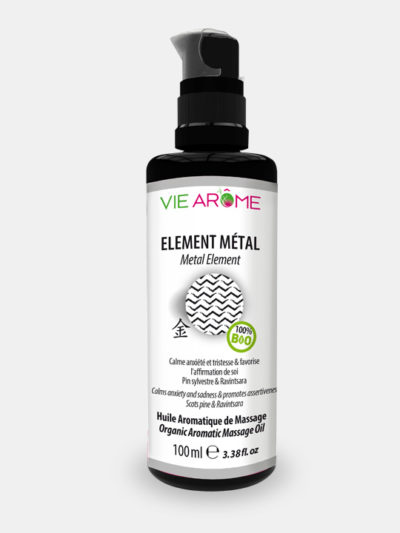 Huile de massage Elément Métal Bio Vie Arôme