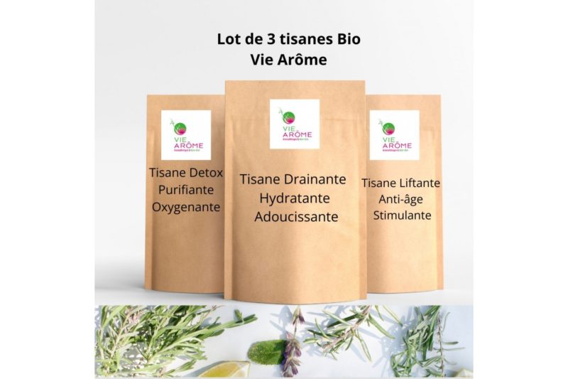 Kit 3 Tisanes Pochons Visage Bio Vie Arôme